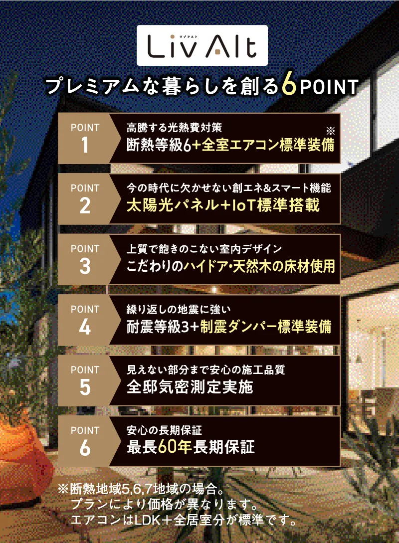 LibAlt プレミアムな暮らしを創る6POINT