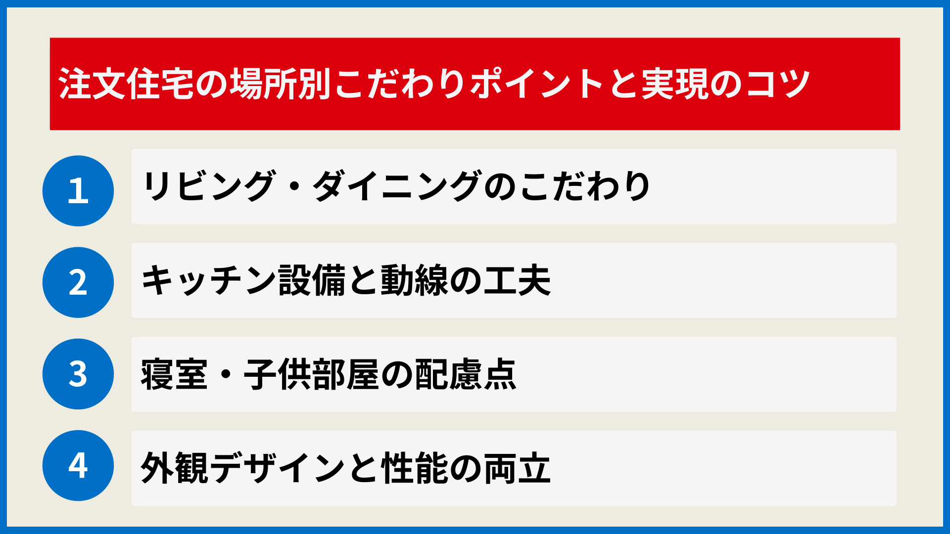 こだわりの注文住宅を建てるなら｜優先順位の決め方と実現のための 