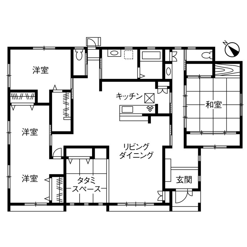 実例2の間取り図