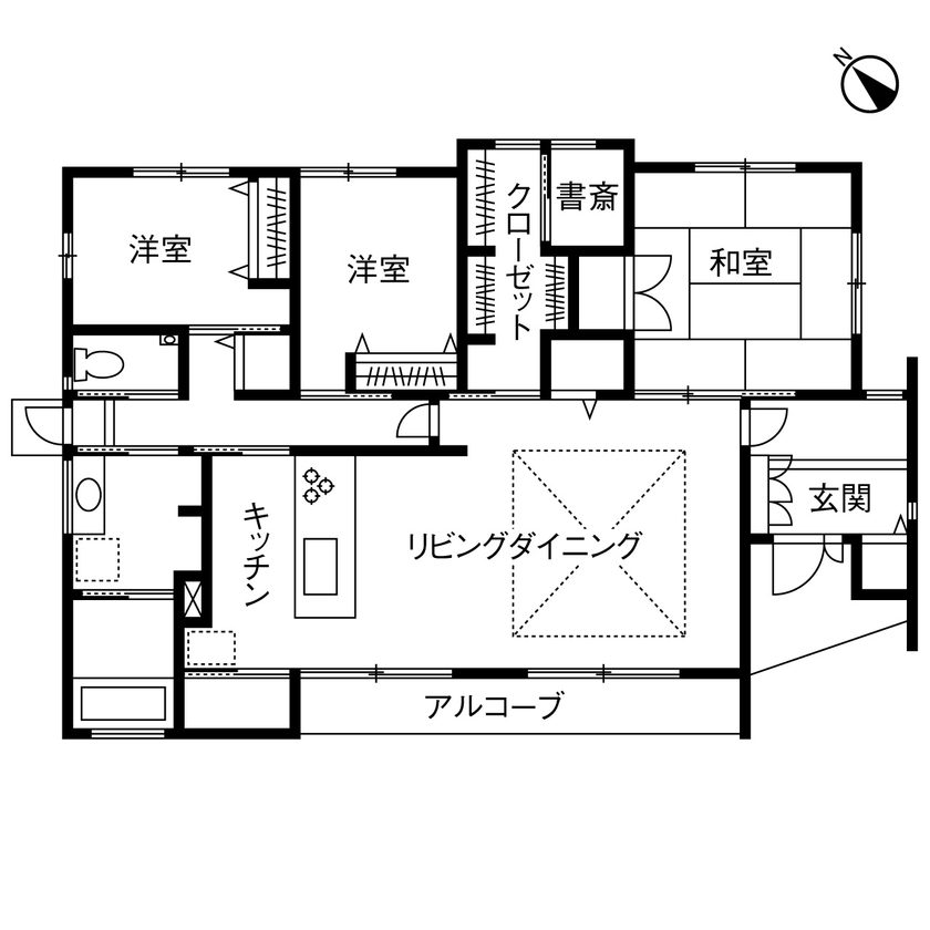 実例1の間取り図