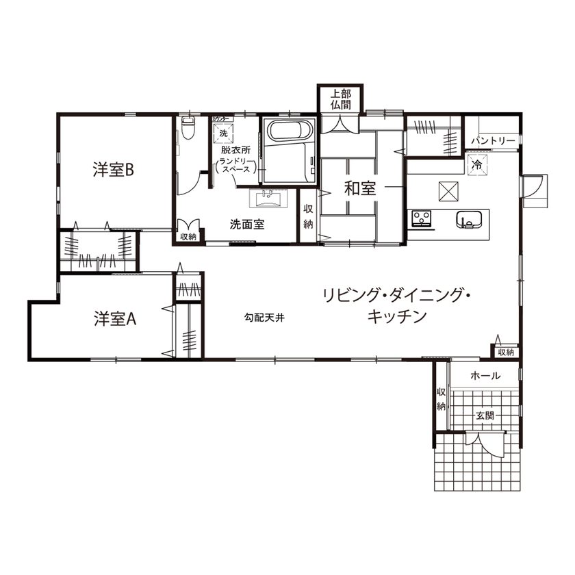 実例2の間取り図