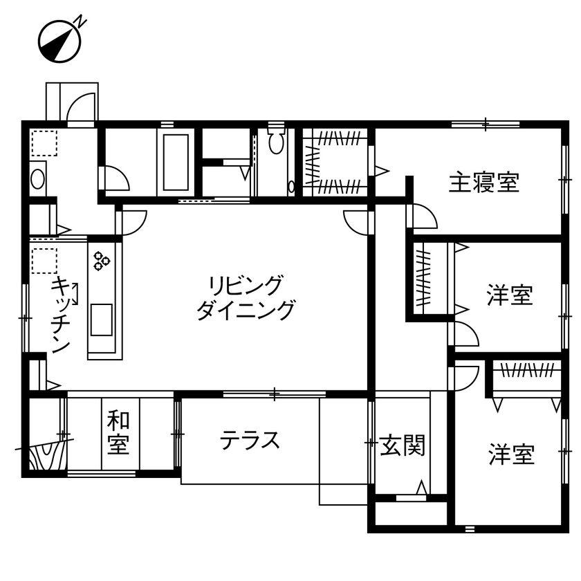 実例5の間取り図