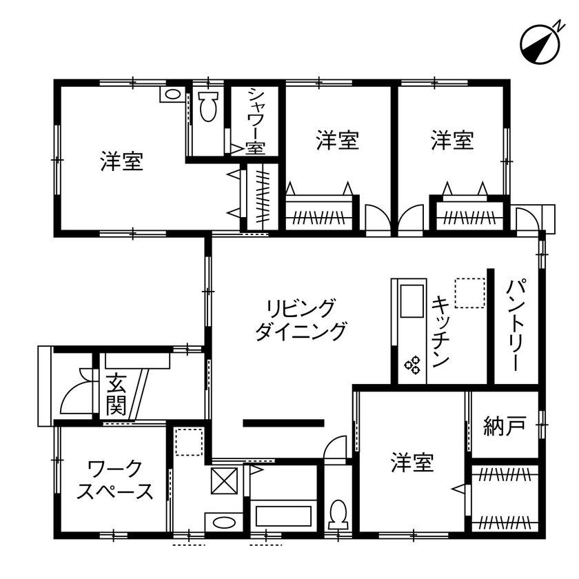 実例6の間取り図