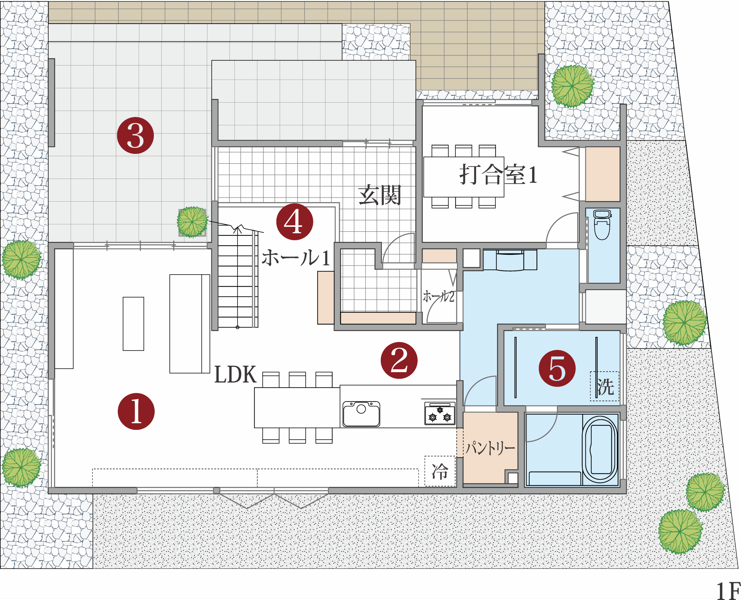 1Fの間取り図